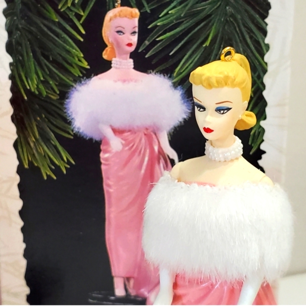 NIB 1996 Hallmark Enchanted Evening Barbie Doll Christmas Ornament